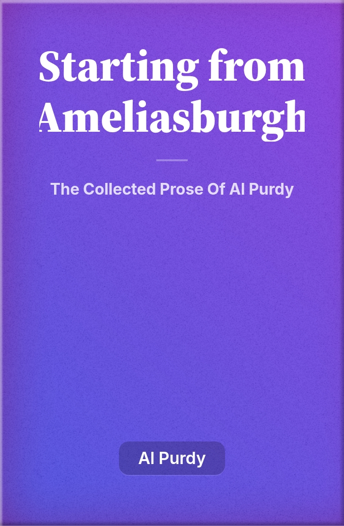 Starting from Ameliasburgh