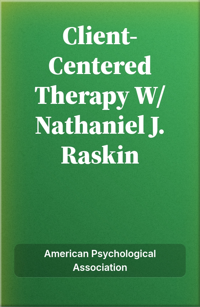 Client-Centered Therapy